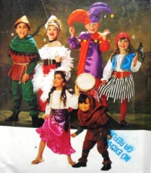 7294 SIMPLICITY KID/ ADLT DANCER, GYPSY, HUNCHBACK, JESTER, PIRATE PATTERN